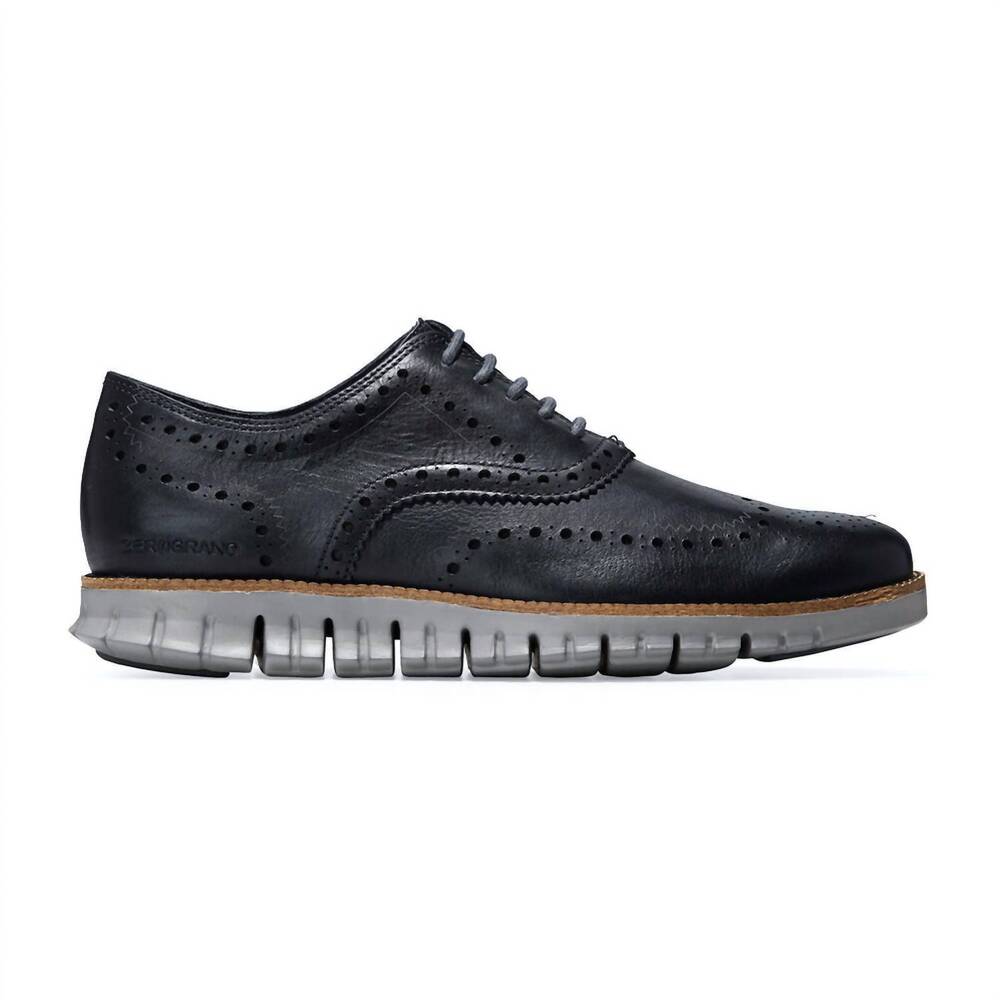 NEW COLE HAAN men's zerogrand shoes in navy ink/iron stone